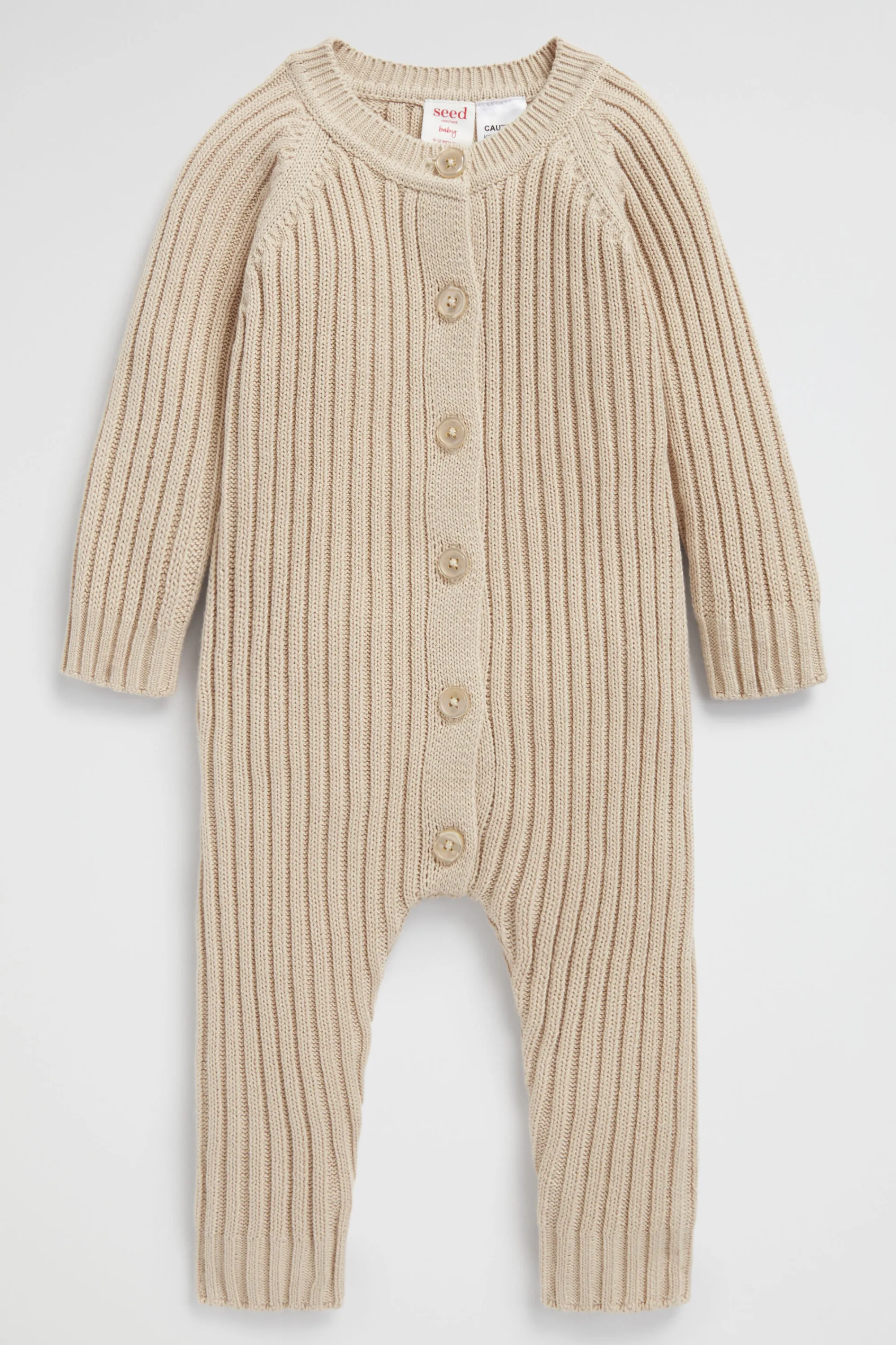 Newborn Seed Heritage Jumpsuits & Overalls-Ribbed Jumpsuit