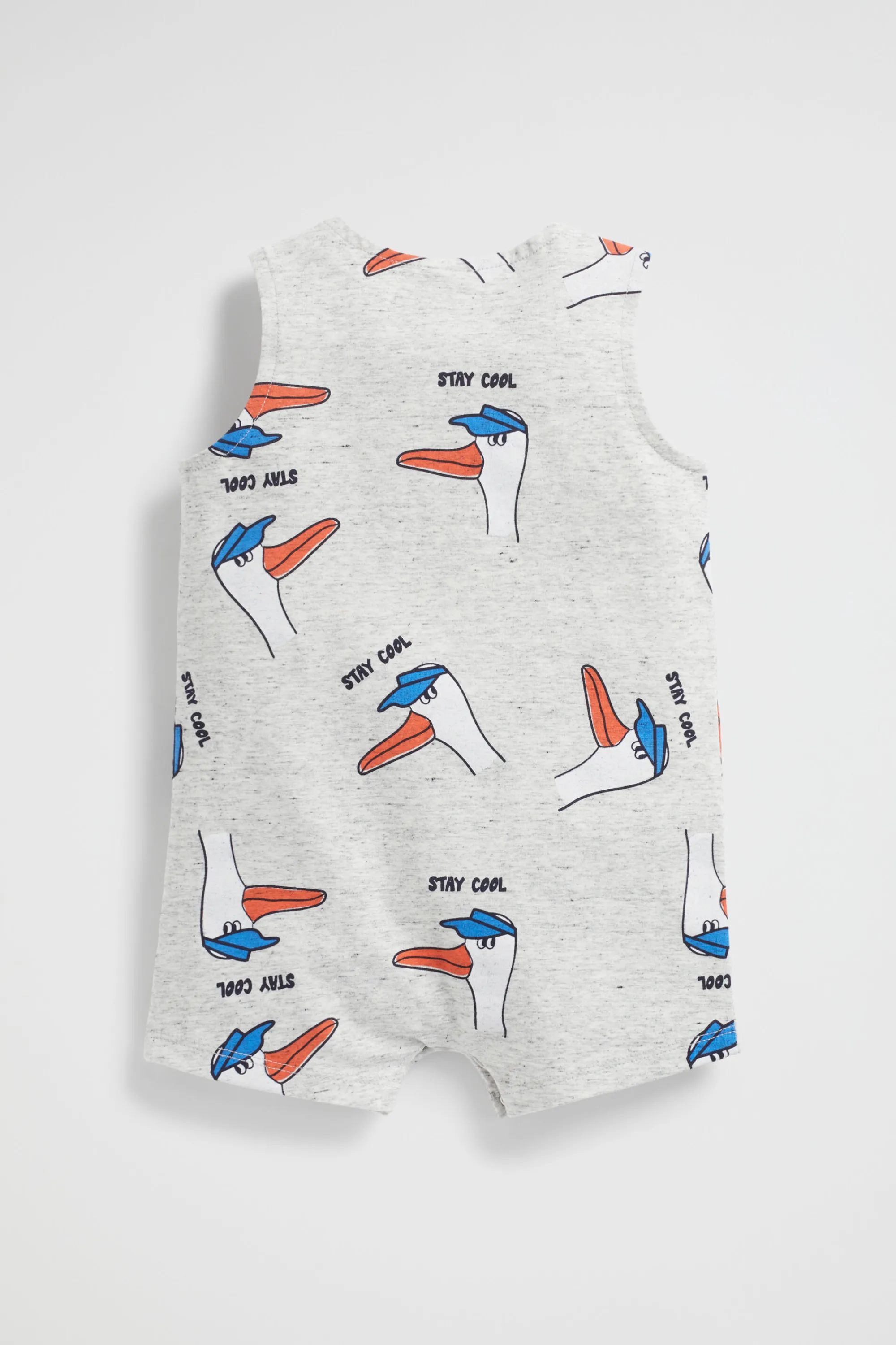 Baby Boy Seed Heritage Shorts-Seagull Romper