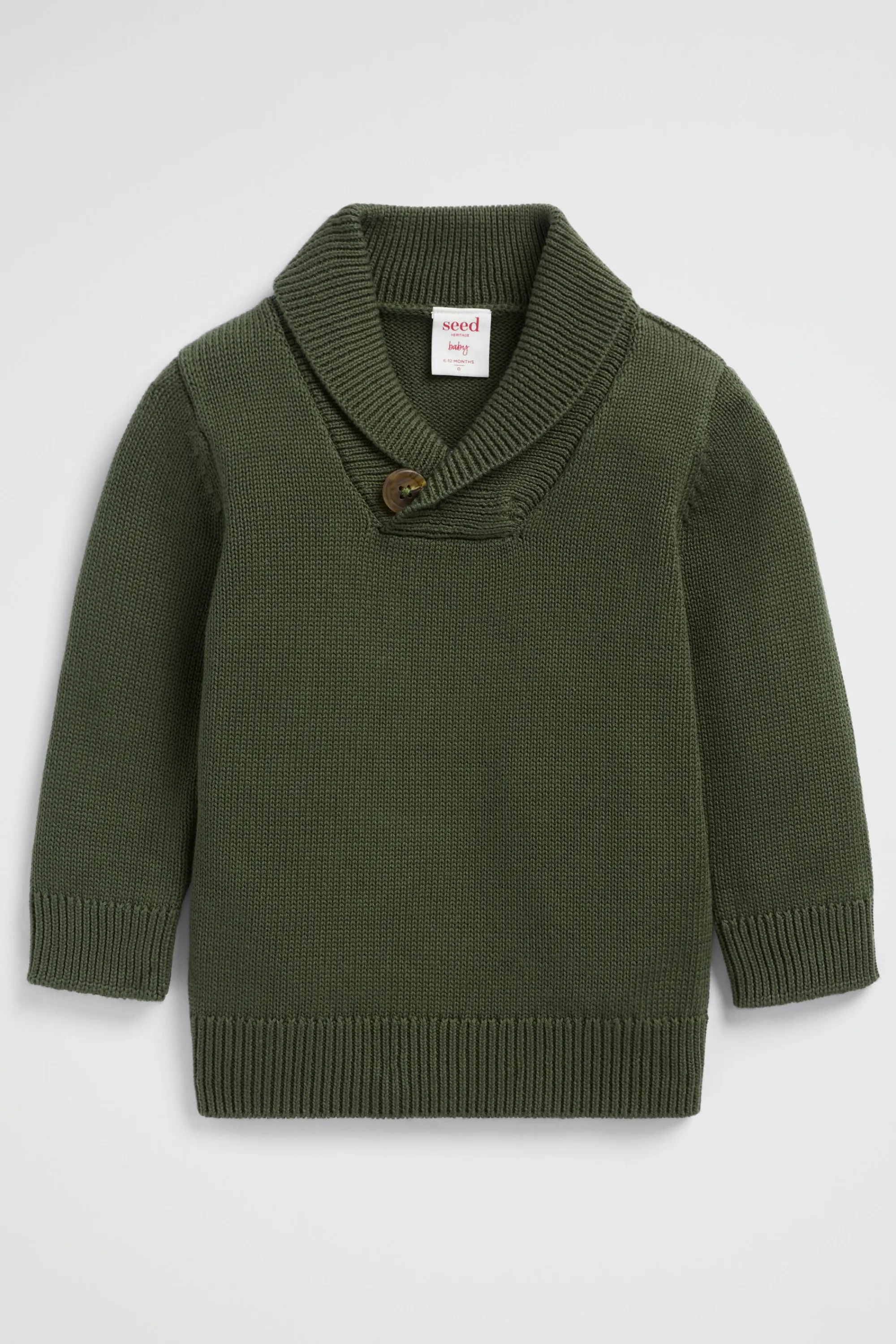 Baby Boy Seed Heritage Knitwear & Sweaters-Shawl Neck Knit