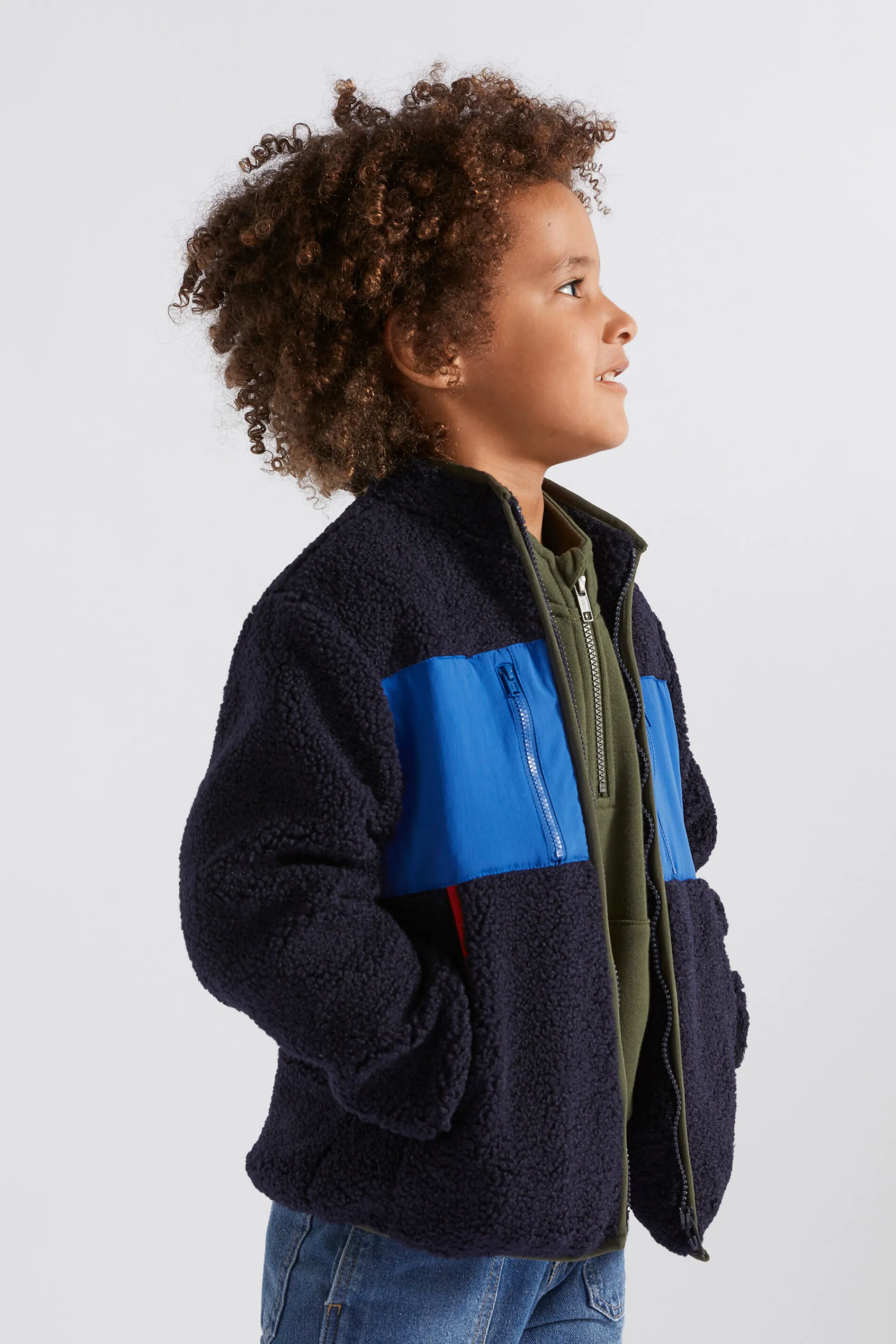 Boy Seed Heritage Jackets & Vests-Sherpa Jacket