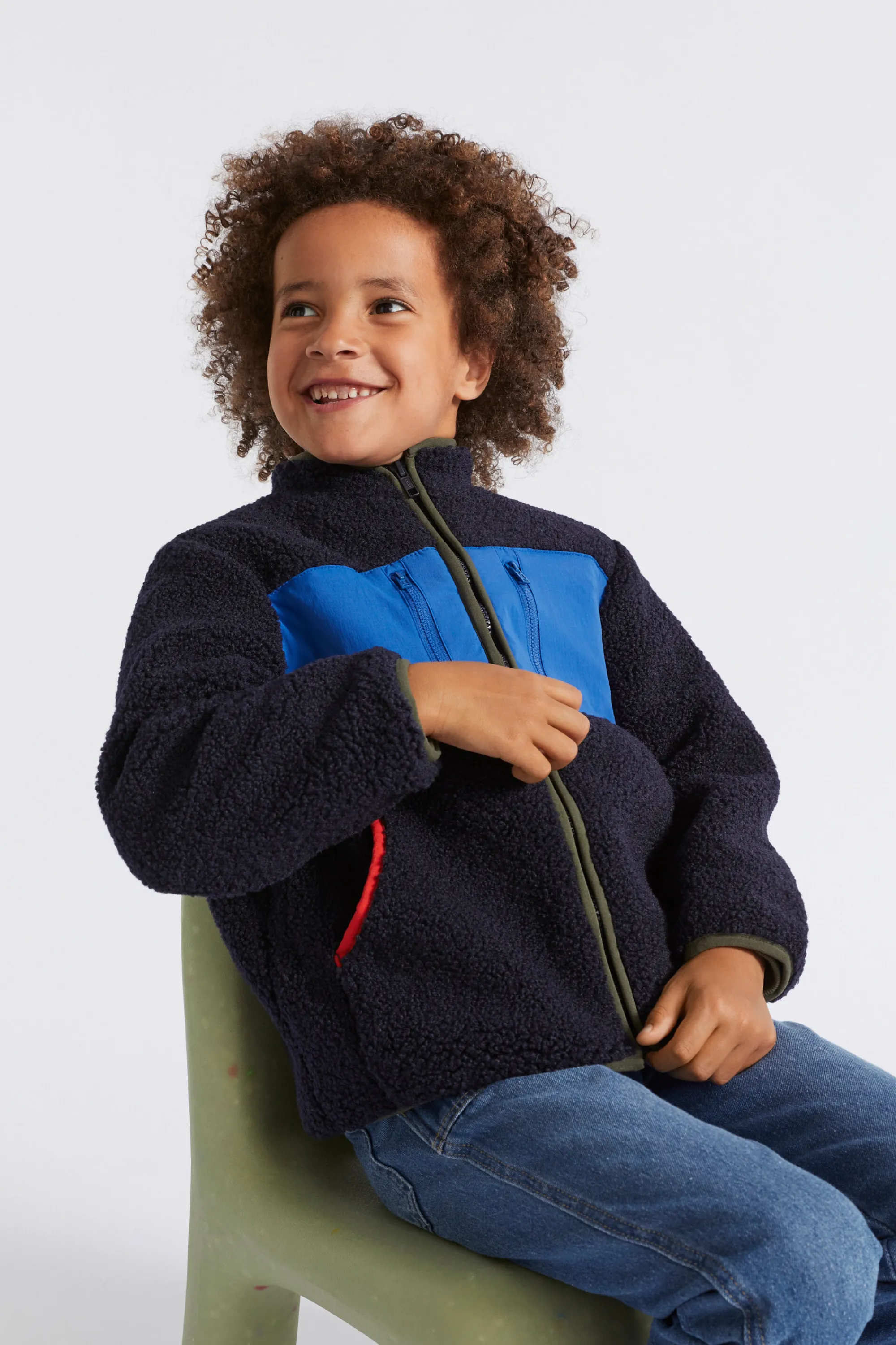 Boy Seed Heritage Jackets & Vests-Sherpa Jacket