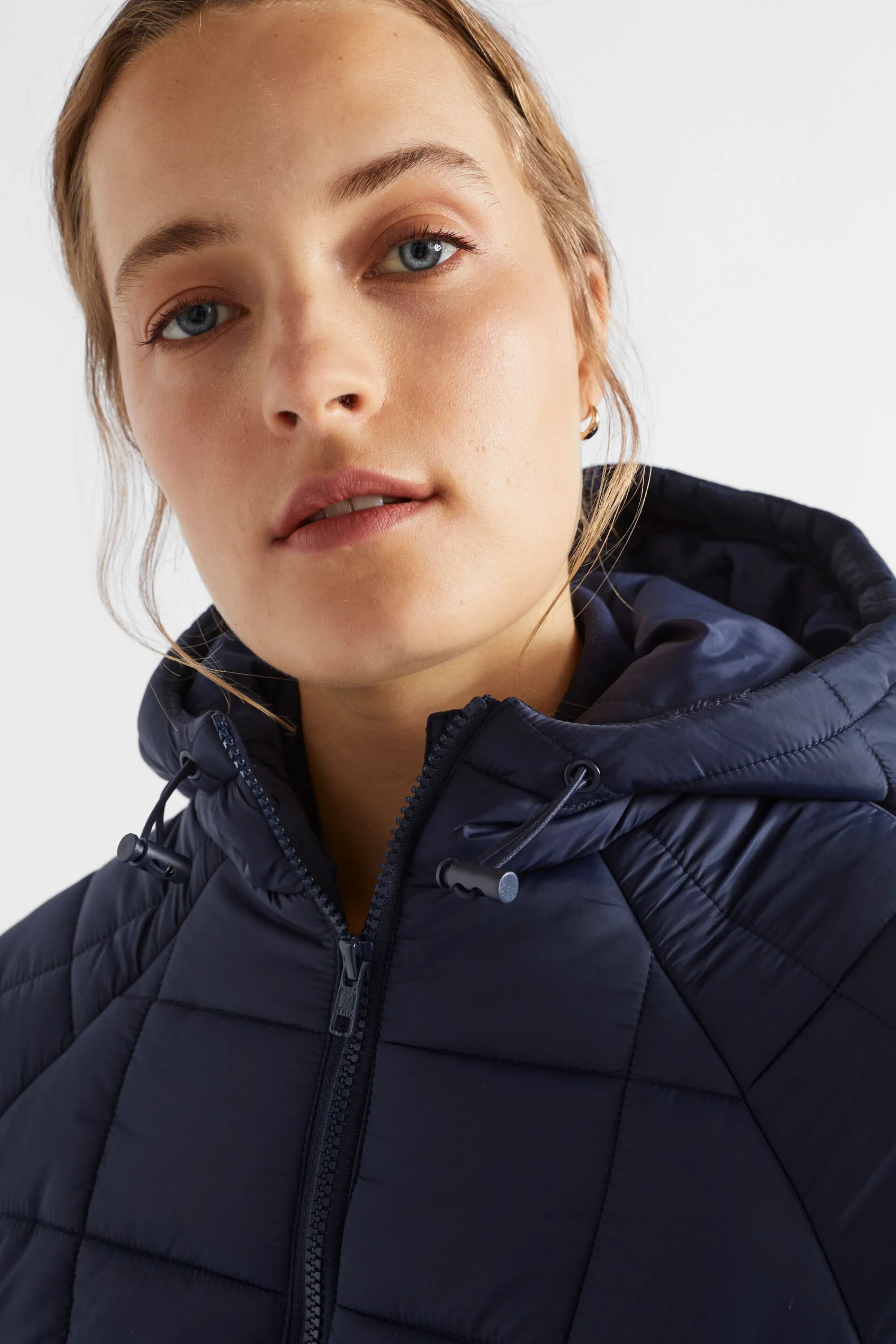 Woman Seed Heritage Jackets & Vests-Side Zip Puffer Jacket