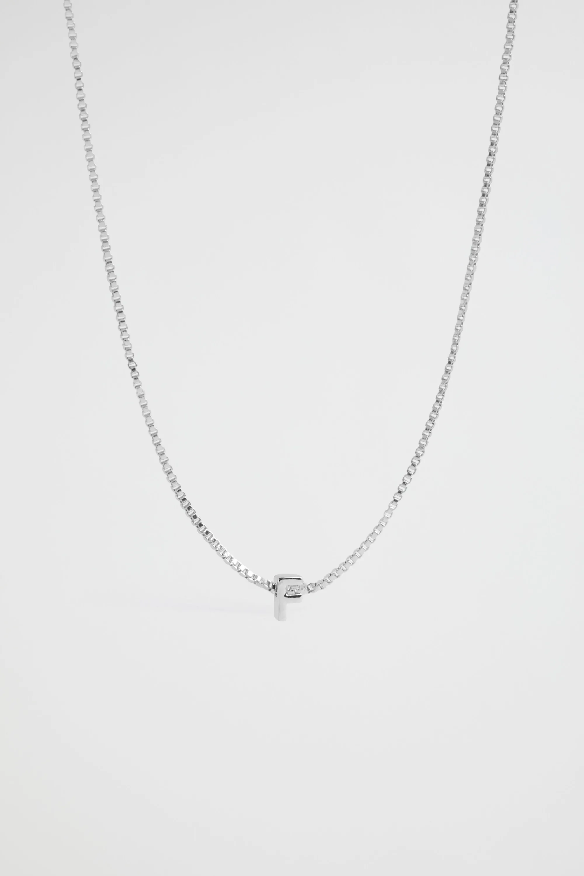 Woman Seed Heritage Jewellery-Silver Initial Necklace