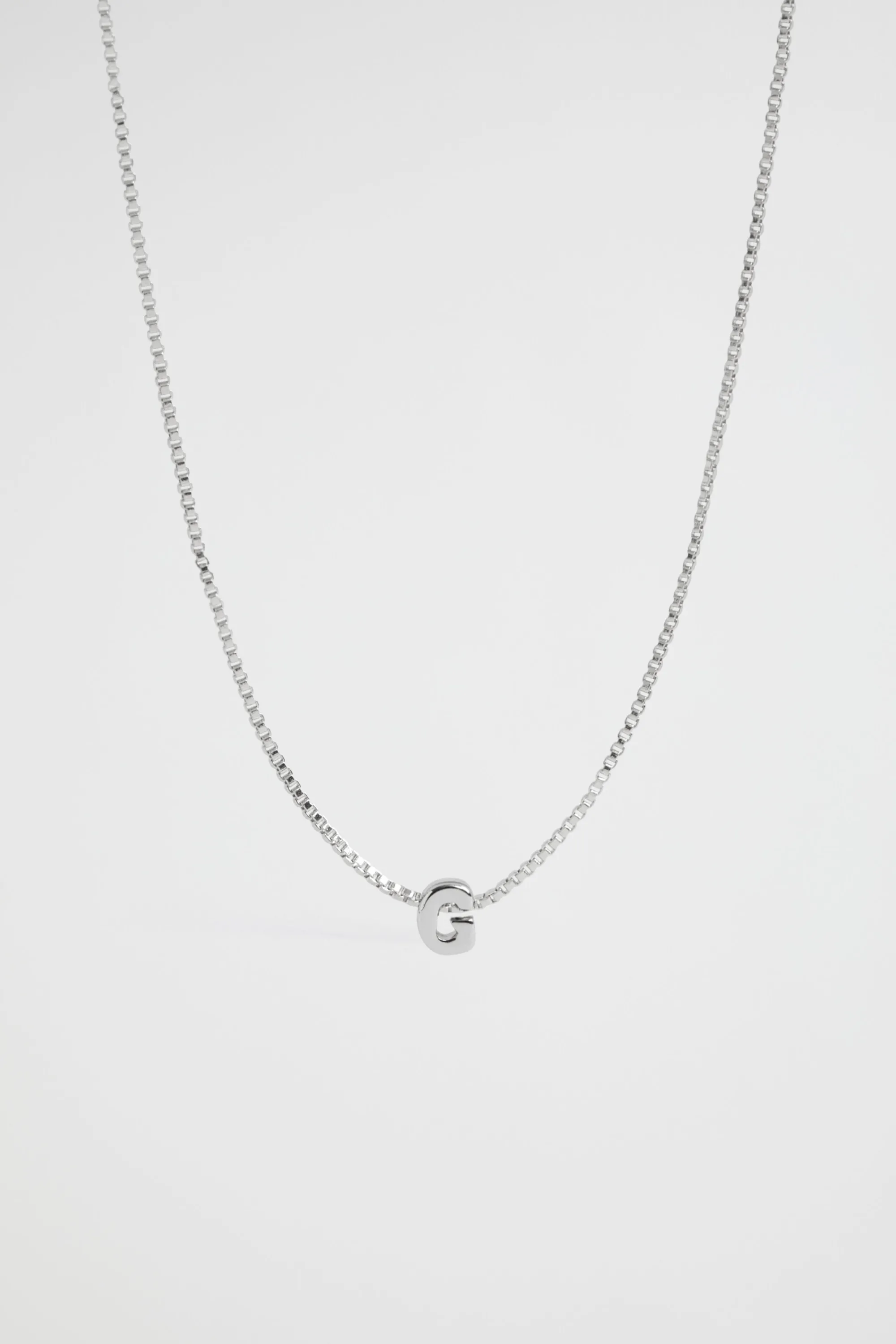 Woman Seed Heritage Jewellery-Silver Initial Necklace