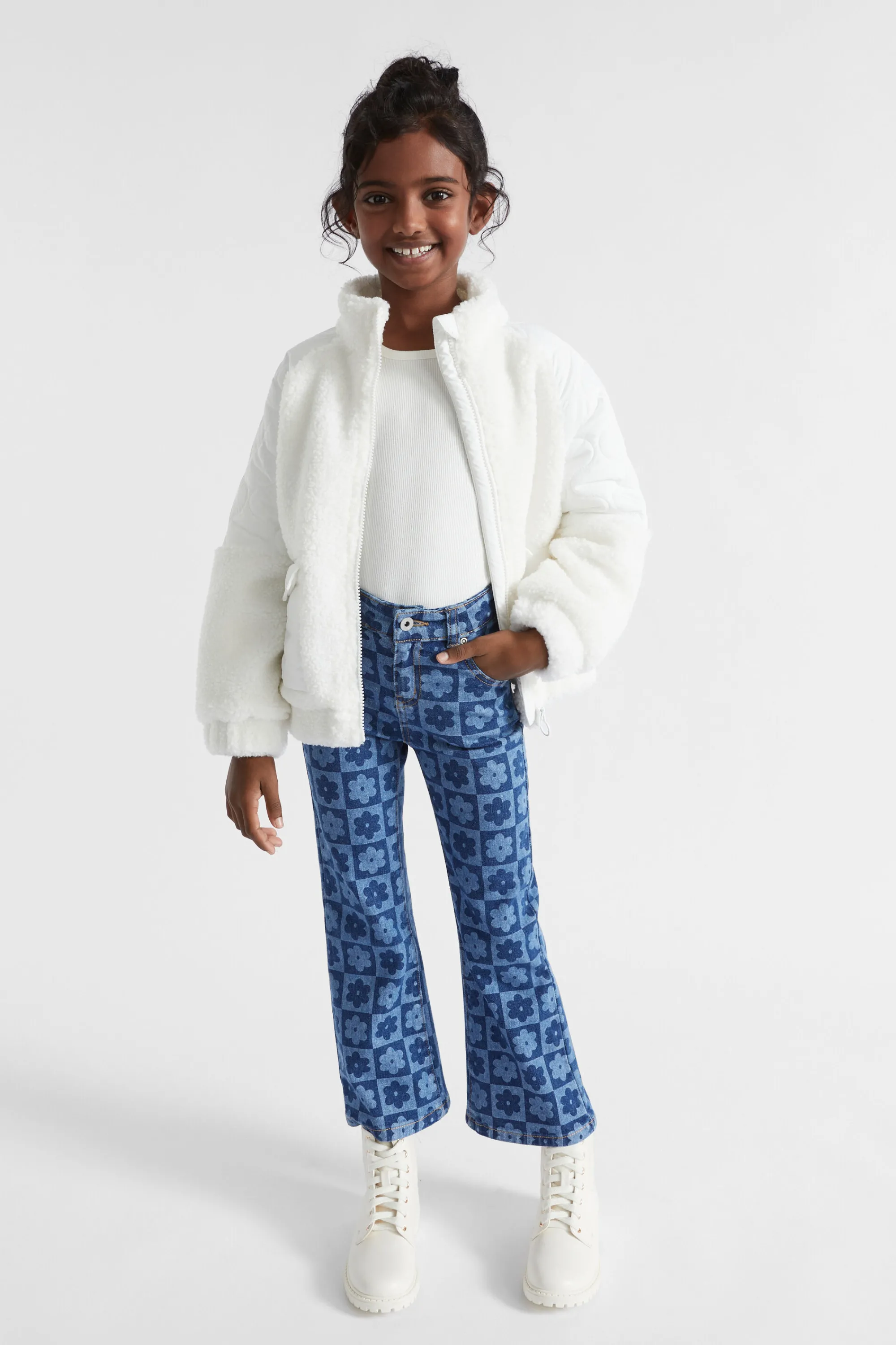 Girl Seed Heritage Jackets & Vests-Splice Sherpa Jacket