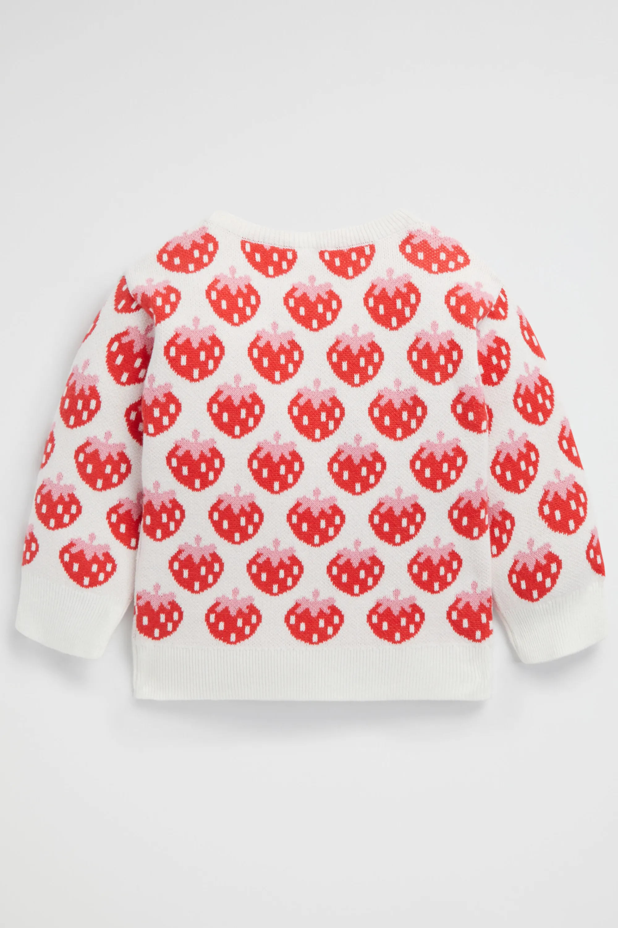 Baby Girl Seed Heritage Knitwear & Sweaters-Strawberry Knit