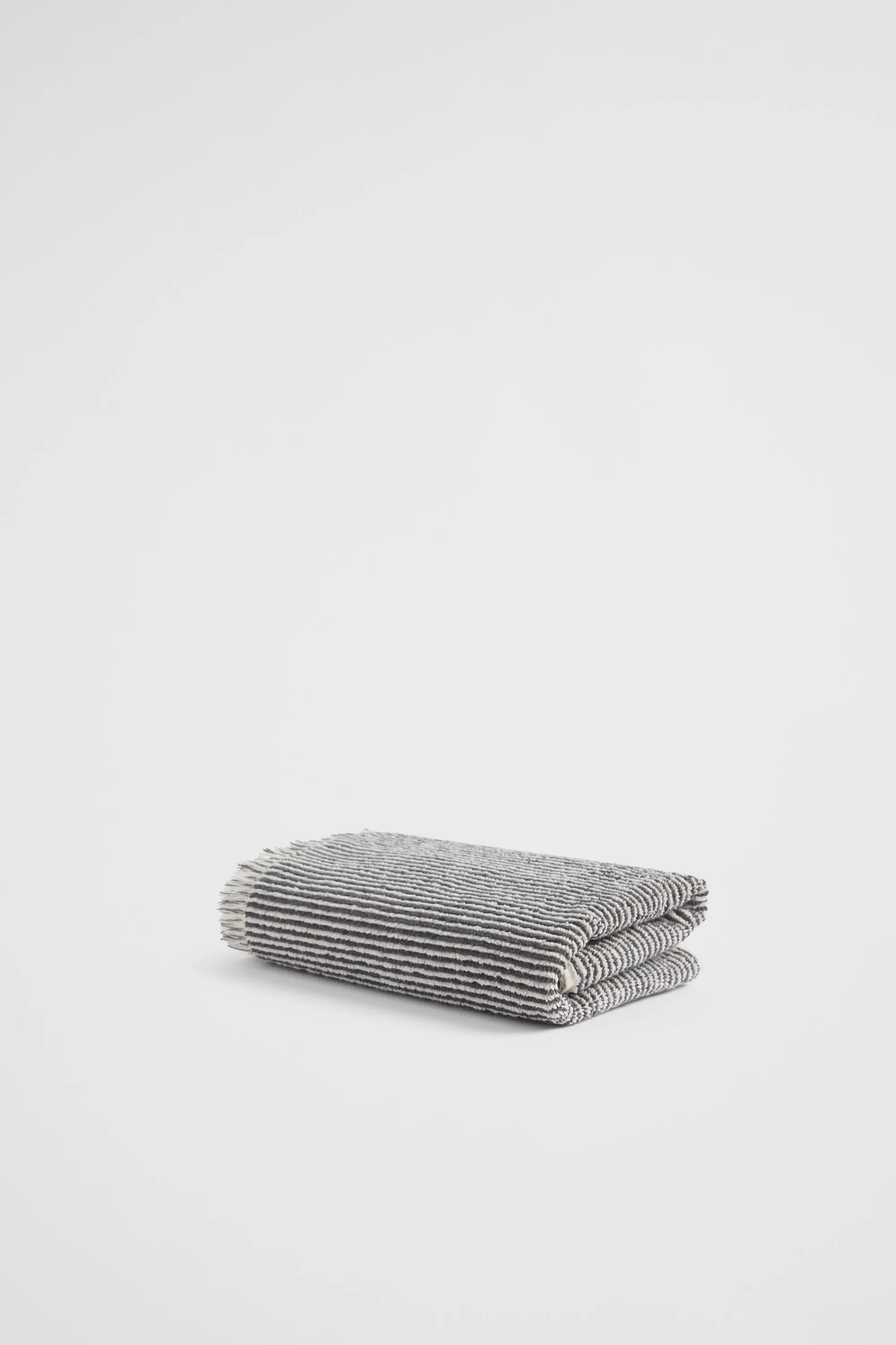 Seed Heritage Bathroom-Stripe Textured Hand Towel