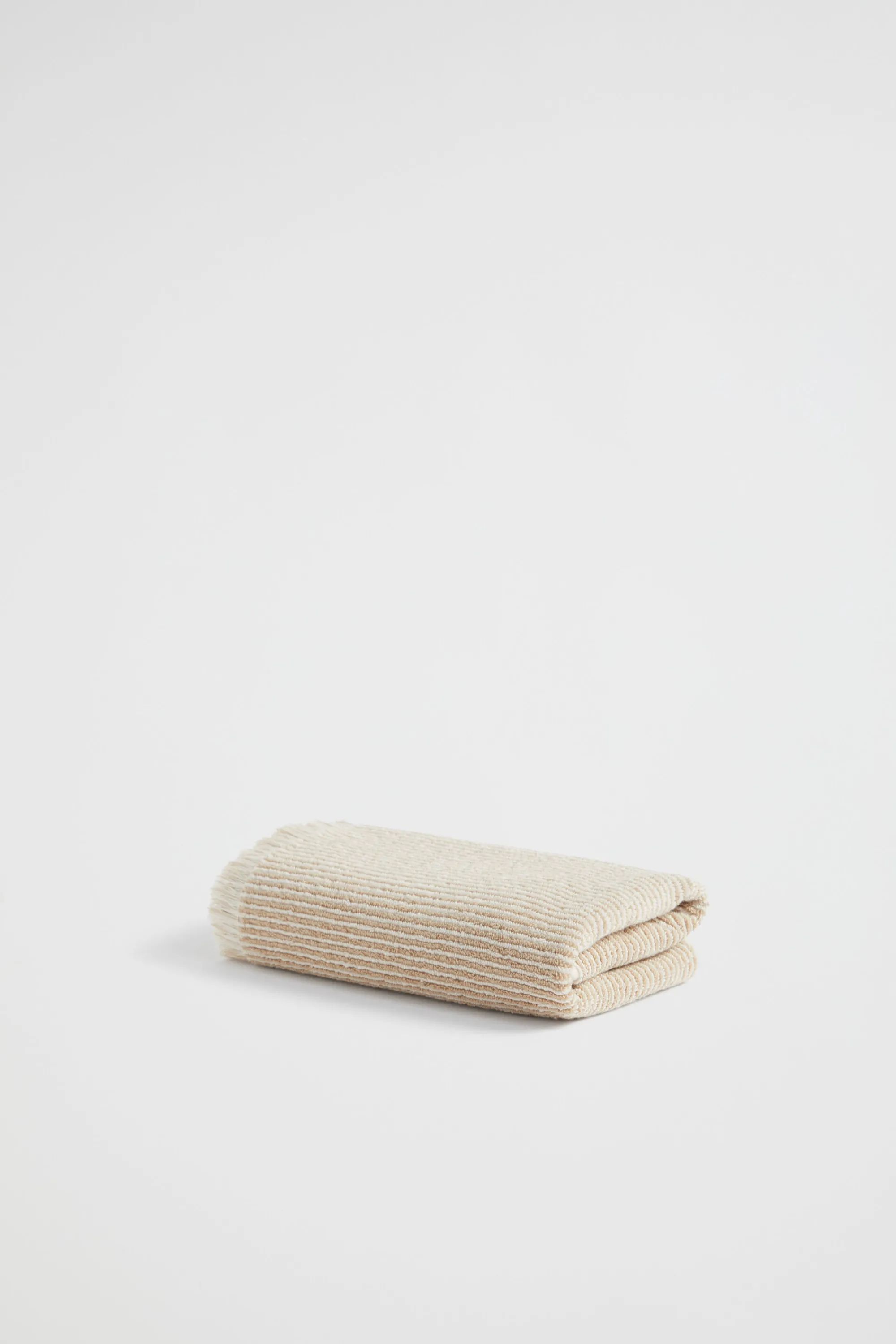 Seed Heritage Bathroom-Stripe Textured Hand Towel