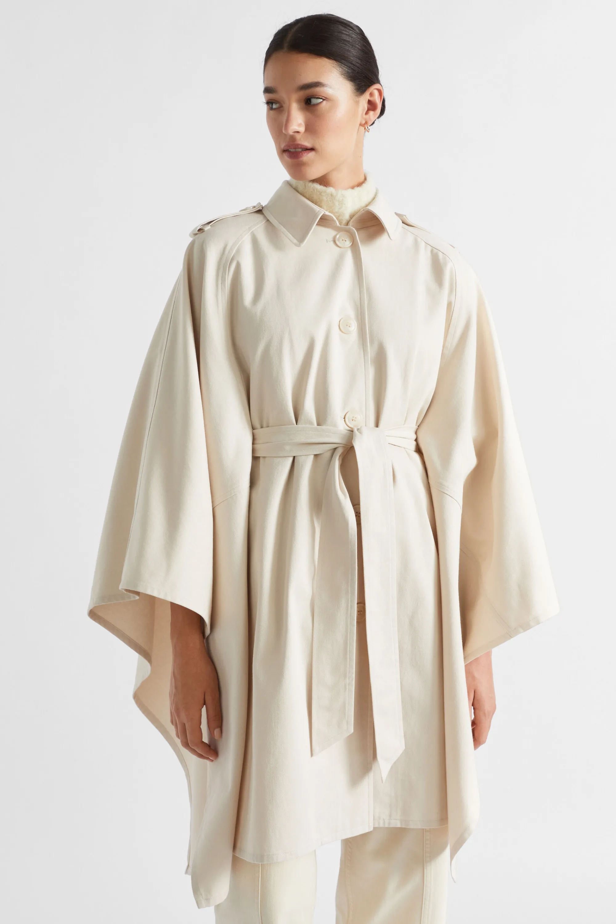 Woman Seed Heritage Scarves & Kaftans-Trench Cape