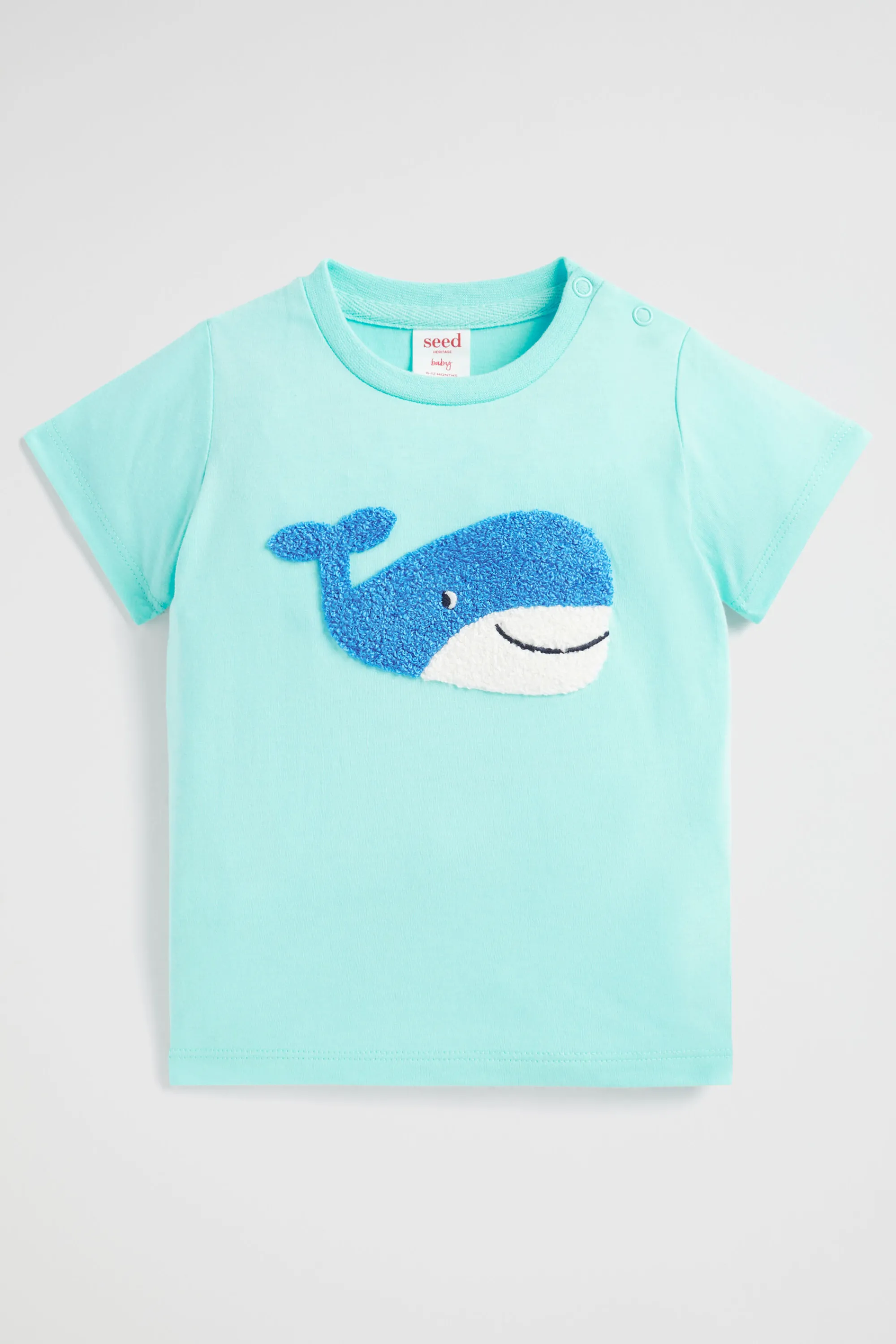 Baby Boy Seed Heritage T-Shirts & Tops-Whale Tee