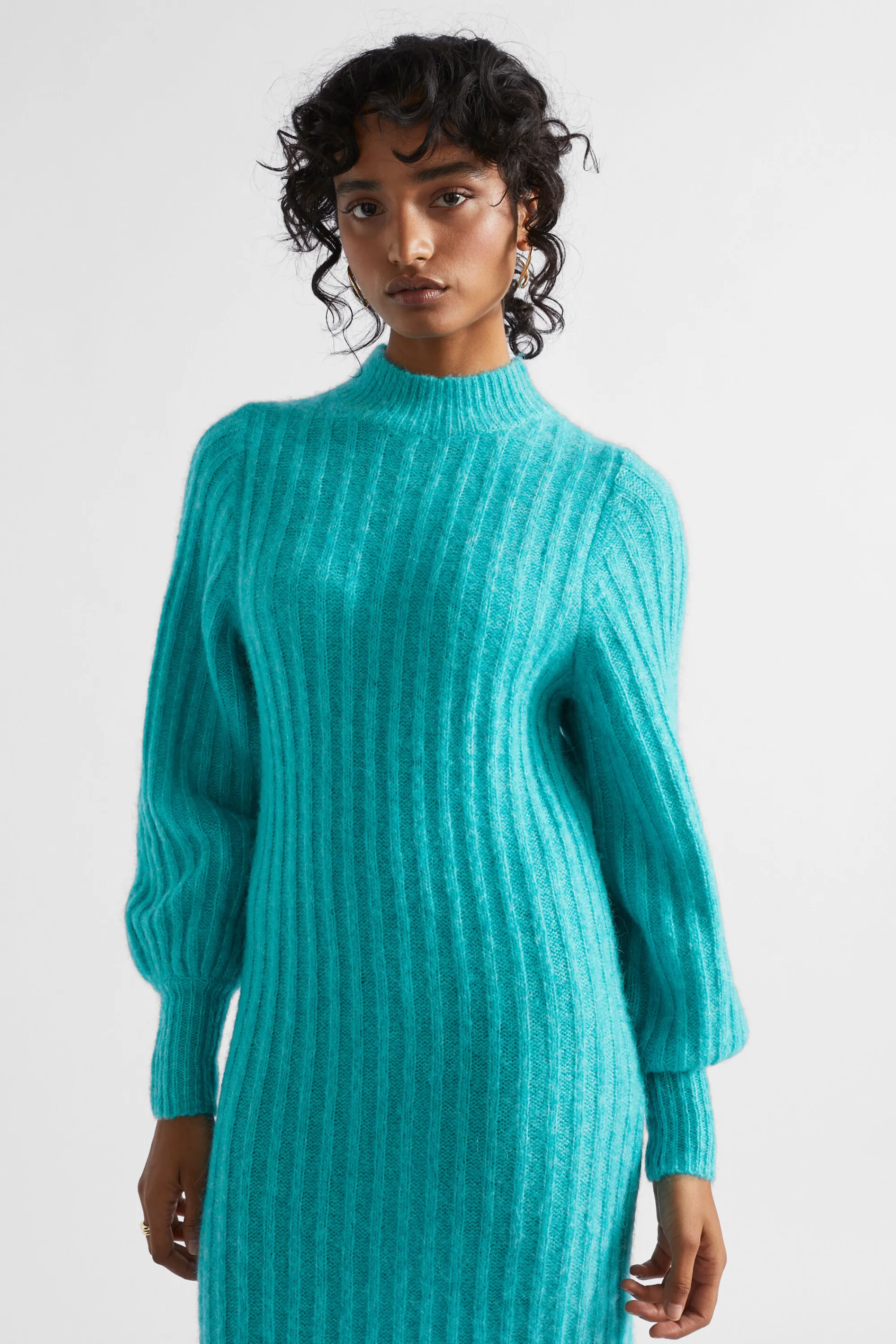 Woman Seed Heritage Knitwear & Sweaters-Wool Blend Knit Midi Dress