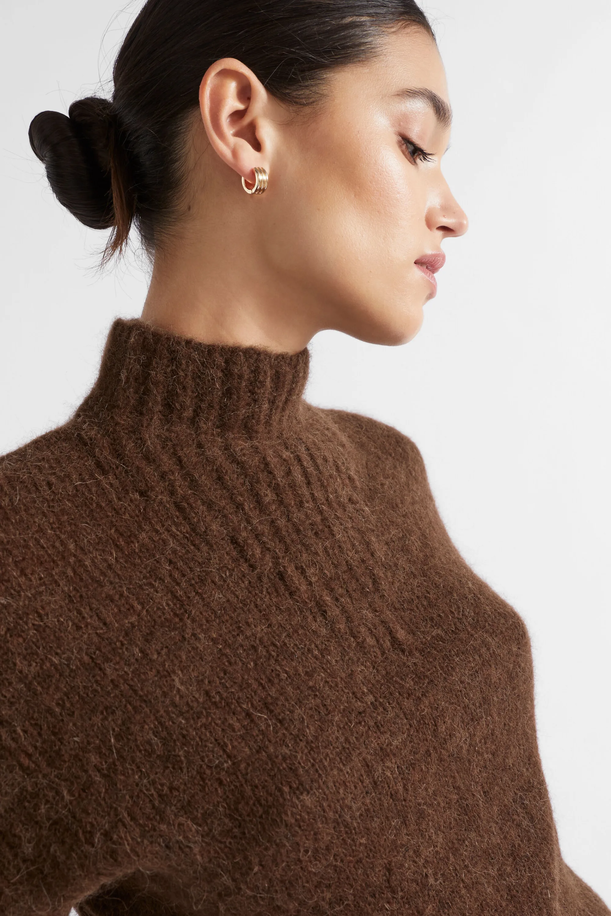 Woman Seed Heritage Knitwear & Sweaters-Wool Blend Mock Neck Knit