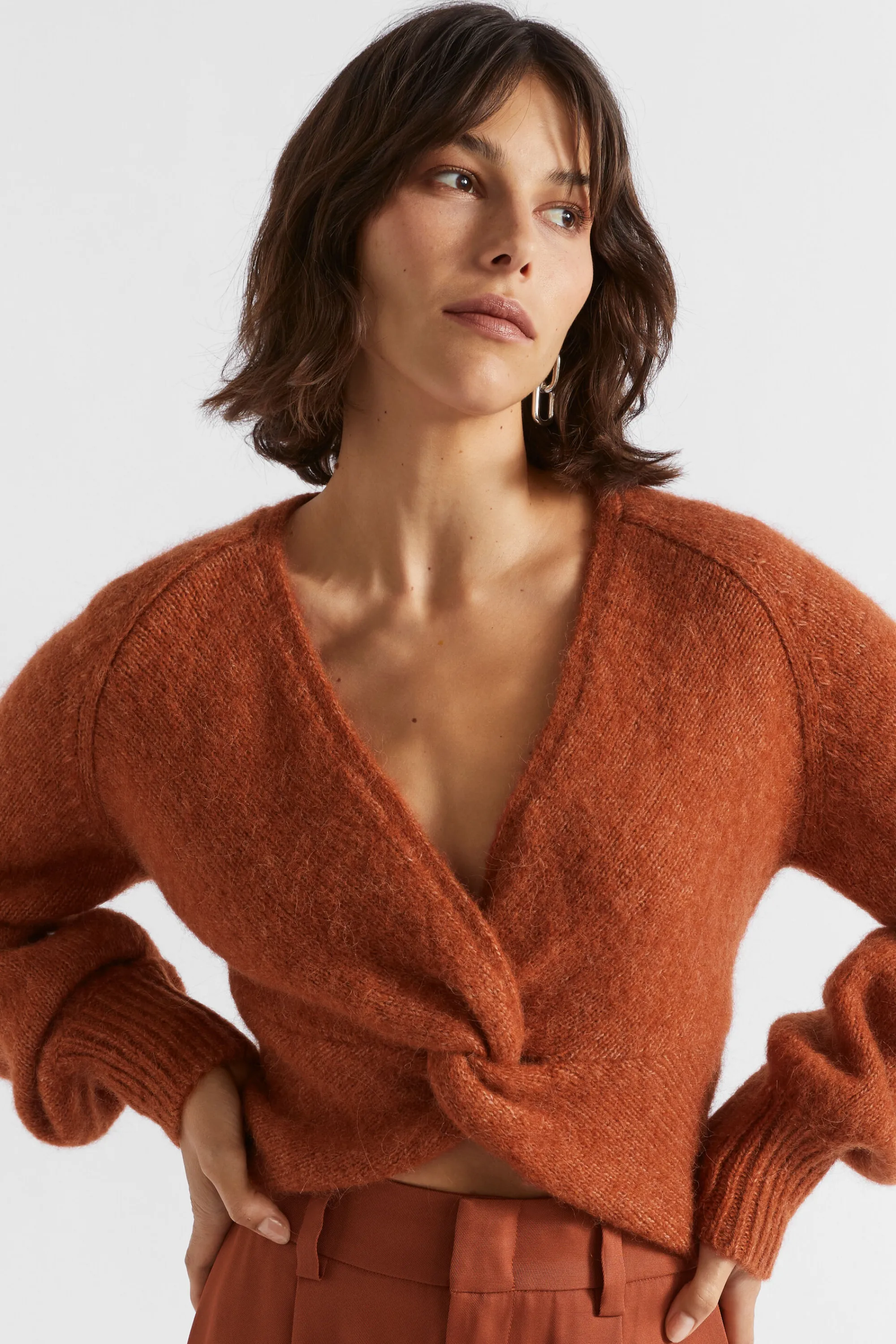 Woman Seed Heritage Knitwear & Sweaters-Wool Blend Twist Knit