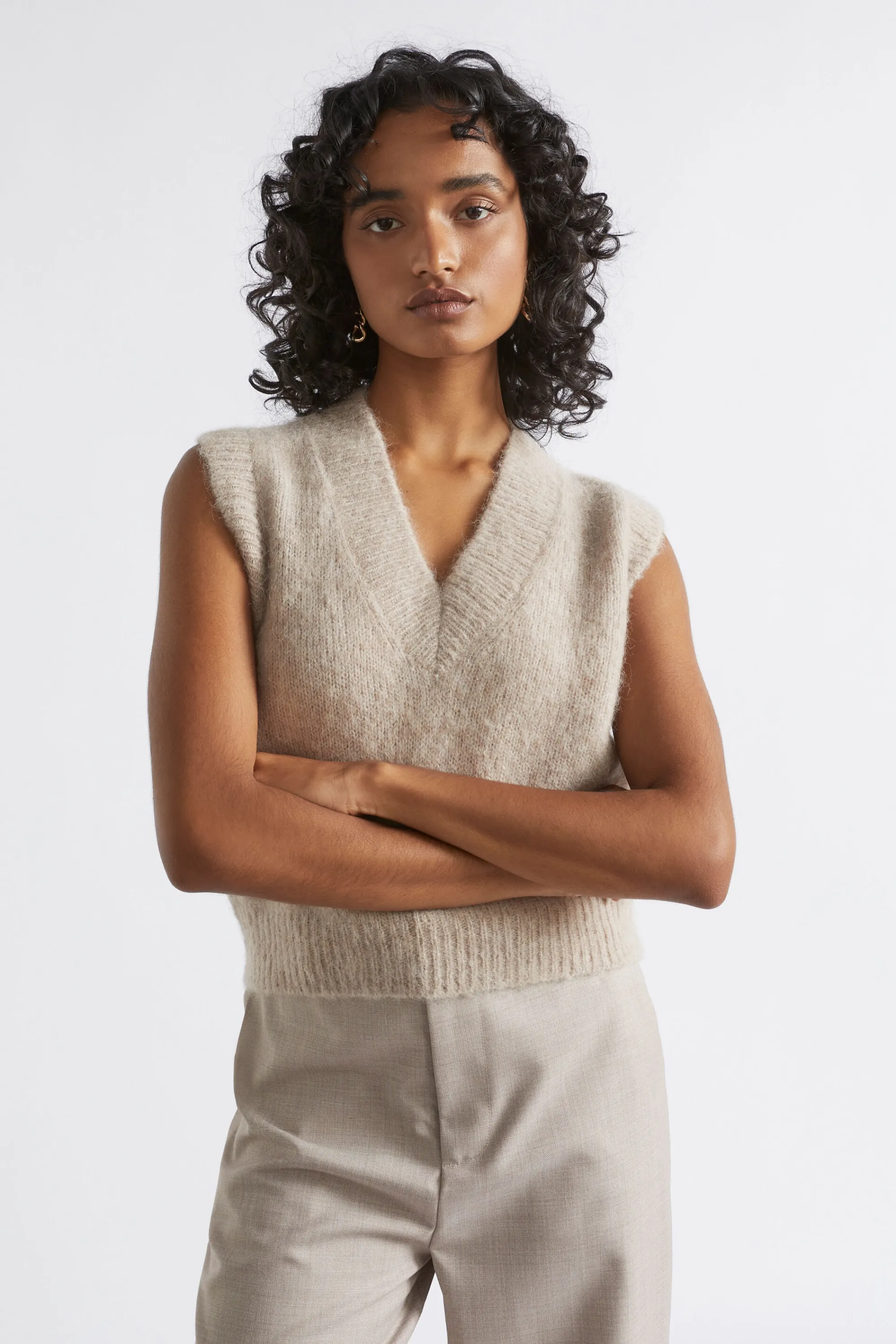 Woman Seed Heritage Jackets & Vests-Wool Blend Vest